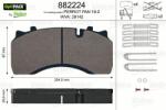 VALEO set placute frana, frana disc VALEO OPTIPACK 882224 (882224)