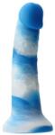 NS Novelties Dildo Clasic Colours Pleasures Yum Yum, Albastru, 15 Cm Dildo