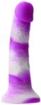 NS Novelties Dildo Clasic Colours Pleasures Yum Yum, Mov, 17.5 Cm Dildo