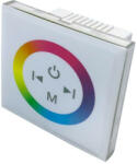 Optonica LED Szalag Dimmer RGB vezérlő fali fehér üvegpanel érintő vezérléssel 6319 (6319) - optonica
