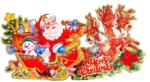 Iris Merry Christmas feliratú/ karton dekoráció (022-12)