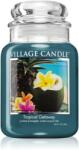 Village Candle Tropical Gateway lumânare parfumată (Glass Lid) 602 g