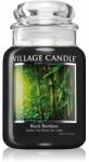 Village Candle Black Bamboo lumânare parfumată (Glass Lid) 602 g