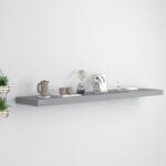 vidaXL Raft de perete suspendat, gri, 120x23, 5x3, 8 cm, MDF (323862) Raft
