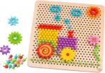 Tooky Toy Joc educativ, mozaic cu roti dintate Tooky Toy - Tren (TL001)