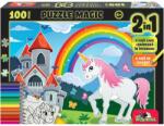 Witty Puzzlezz Puzzle Magic 2 in 1, Witty Puzzlezz, Unicorn, 100 piese (NOR5946_001w) Puzzle