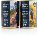 Simply from Nature Hrana umeda pentru caini, mix rata si morcov/fazan si morcov 400 g x 12 buc