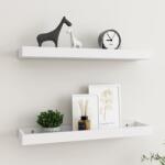vidaXL Rafturi de perete Loggia, 2 buc. , alb, 60x15x4 cm, MDF (330213) Raft