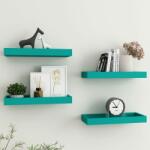 vidaXL Rafturi de perete Loggia, 4 buc. , albastru, 40x15x4 cm, MDF (330212) Raft