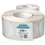 LabelLife Rola etichete autoadezive semilucioase, rotunde, diametru 80 mm, adeziv permanent, 2500 etichete rola (ER07C80X80EH)