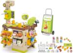 Smoby Set cafenea cu aparat de cafea Espresso Coffee House Smoby cu cărucior de cumpărături pe roți (SM350214-20)