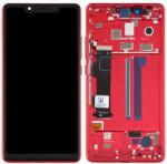  5609100010B6 Gyári Xiaomi Mi 8 SE piros LCD kijelző érintővel kerettel előlap (5609100010B6)