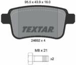 TEXTAR set placute frana, frana disc TEXTAR Q+ 2469204 (2469204)