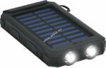 Goobay túra víz/ütésálló szolár/napelemes powerbank USB vésztöltő külső akku 8000mAh + led lámpa