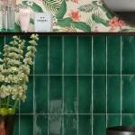  7, 5x23 VERMONT MALACHIT Green zöld fürdőszoba Vintage csempe