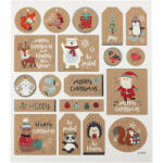CCHOBBY Karácsonyi matrica, ajándékkísérő, üdvözlő, 15x17cm (CRC-29045) - officetrade