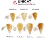  Pendul din Citrin - Diamant - 35-42 x 22-27 x 19-22 mm - 1 Buc
