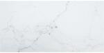 vidaXL Blat masă alb 100x50 cm 6 mm sticlă securizată design marmură (322258)