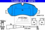 ATE set placute frana, frana disc ATE 13.0460-3875.2 (13.0460-3875.2)