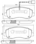 NIPPARTS set placute frana, frana disc NIPPARTS N3601105 (N3601105)