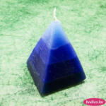 BODICO Piramis rusztikus gyertya * 4 rétegű - kék 7 cm (3224-07)