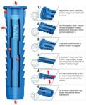 RAWL DÜBEL 4ALL-06 Rawlplug nagyteljesítményű univerzális nylon dübel 6*30 mm (100db/doboz) (58910)