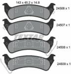 TEXTAR set placute frana, frana disc TEXTAR 2450601 - automobilus