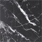vidaXL Blat masă negru 50x50 cm 6 mm sticlă securizată design marmură (322270)
