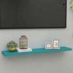 vidaXL Raft de perete suspendat, albastru, 120x23, 5x3, 8 cm, MDF (326627) Raft