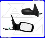 RENAULT MEGANE 2 2006.01-2008.10 Visszapillantó tükör jobb, manuális, domború tükörlappal, hőmérős, fekete borítással P6012521E