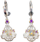 Frumoasa Venetiana Cercei argint opal (C1174)