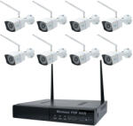 PNI Pachet Kit supraveghere video PNI House WiFi550 NVR si 8 camere wireless, 1.0MP (PNI-WF550-8) - pcone