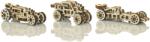 Wooden City Set puzzle mecanic 3D - Masini curse (3 buc)