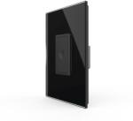 LIVOLO Intrerupator Simplu cu Touch Livolo cu Rama Din Sticla 1M - Serie Noua - culoare negru