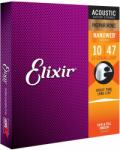 Elixir 16152 Nanoweb 12 10-47 Set de corzi pentru chitară acustică (<![CDATA[16152]]>)