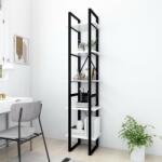 vidaXL Bibliotecă cu 5 rafturi, alb, 40x30x175 cm, lemn prelucrat (3081968) Biblioteca