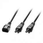Lindy Cablu de alimentare in Y IEC C14 la 2 x IEC C5 2.5m, Lindy L30370* (L30370)