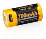 Fenix micro-USB akkumulátor Fenix RCR123A 700 mAh (Li-ion)