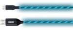 Yenkee USB-C kábel 100 cm LED-es háttérvilágítással - kék