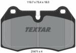 TEXTAR set placute frana, frana disc TEXTAR Q+ 2147102 (2147102)