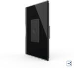 LIVOLO Intrerupator Simplu Cap Scara / Cruce cu Touch Livolo cu Rama Din Sticla 1M - Serie Noua - culoare negru