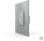 LIVOLO Intrerupator Simplu Cap Scara / Cruce cu Touch Livolo cu Rama Din Sticla 1M - Serie Noua - culoare gri