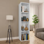 vidaXL Bibliotecă/Comodă TV, alb, 36 x 30 x 143 cm, PAL (800144) - izocor Biblioteca