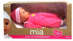 Dolls World Puha testű Mia baba pink ruhában -25 cm (62649)