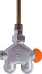 HERZ VUA-40 egypontos radiátorszelep, sarok, függ. kétcsöves, 100%, 1/2-3/4 K
