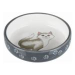 TRIXIE Ceramic Bowl kerámia tál 0,3 l/15 cm szürke/fehér (24784)
