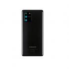 Samsung G770 Galaxy S10 Lite akkufedél (hátlap) kamera lencsével és ragsztóval fekete gyári