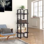 vidaXL Bibliotecă cu 3 rafturi, negru, 40x30x105 cm, PAL (806488) Biblioteca