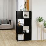 vidaXL Bibliotecă/Separator cameră, negru, 60x24x124, 5 cm, PAL (809081) Biblioteca