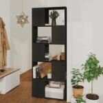 vidaXL Bibliotecă/Separator cameră, negru, 60x24x155 cm, PAL (809090) Biblioteca
